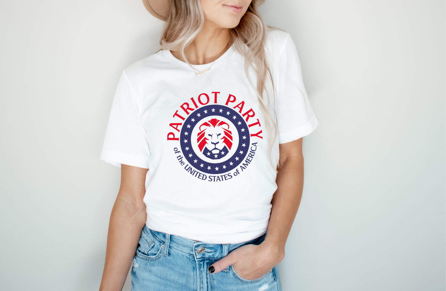 patriot party graphic tee